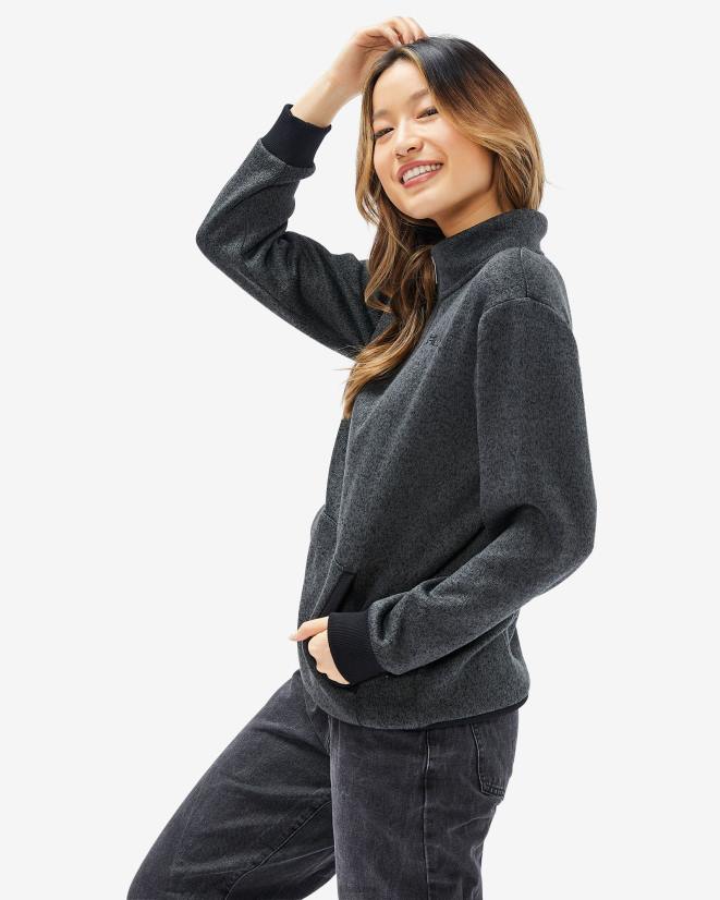 חוואר שחור FILA יוניסקס רומנו qtr zip שחור marle fila 68LF2597