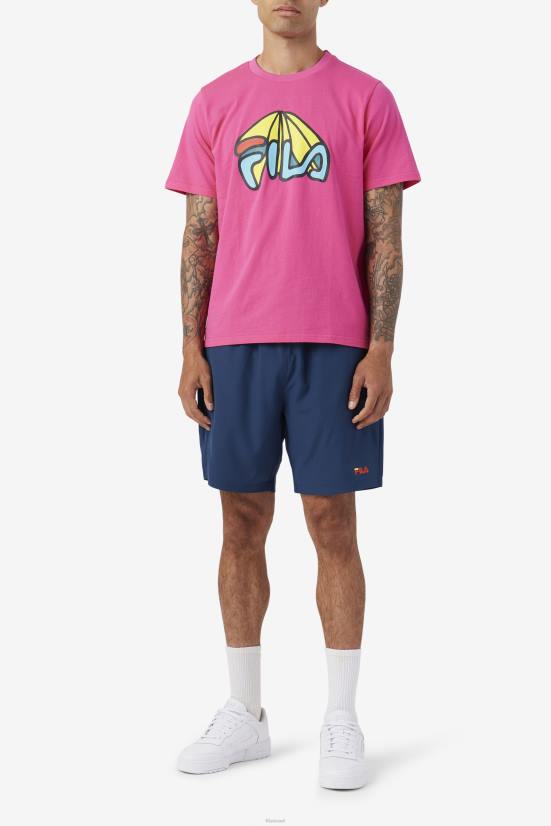 עגבנייה נייבי/צהובה/שרי FILA פילה ravini קצר נייבי/צהוב/עגבניות שרי 68LF611