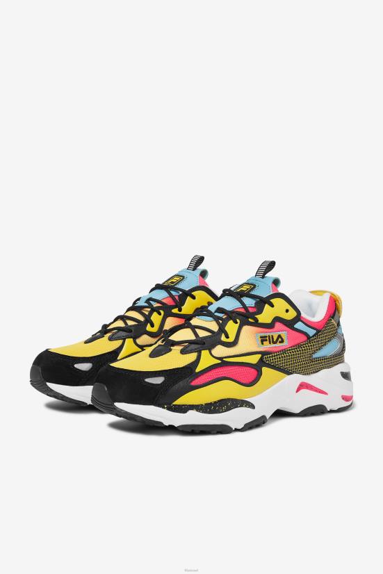 שחור/ורוד עמוק/לבן FILA לגברים ray tracer apex פילה שחור/ורוד עמוק/לבן 68LF173