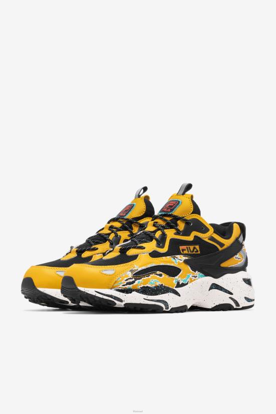 מוט שחור/זהוב/לבן FILA לגברים ray tracer apex fila מוט שחור/זהוב/לבן 68LF170