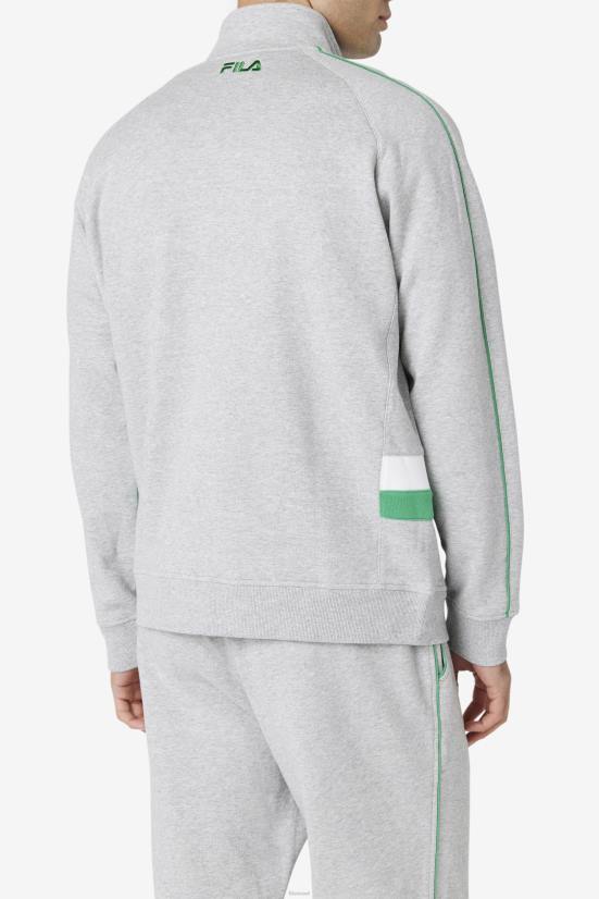 אפור בהיר/פולי ג'לי/לבן FILA מעיל ספורט sutton אפור בהיר/ג'לי שעועית/פילה לבנה 68LF875