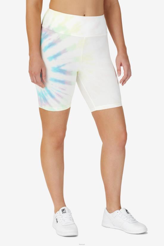 צבע קרם כפול FILA taima tie dye bike short fila double cream tie dye 68LF1676