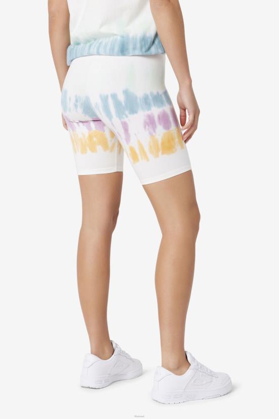 צבע עניבה לבן FILA לבן tie dye fila taima tie dye אופניים קצרים 68LF1677
