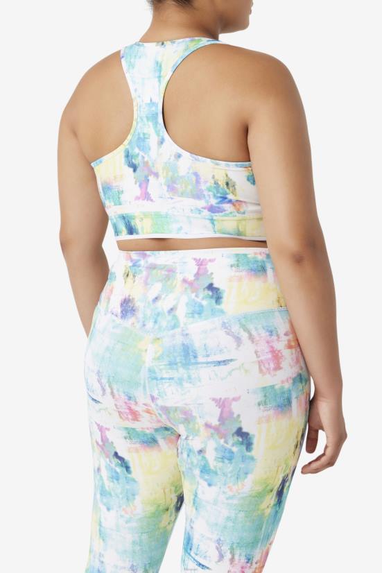 צבע עניבה/שחור/לבן FILA tie dye/שחור/לבן uplift racerback bra top fila 68LF1848