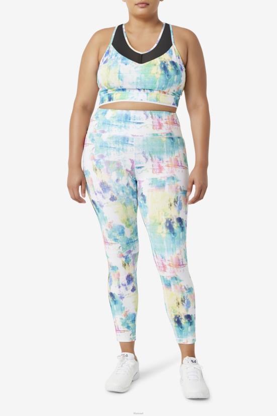 צבע עניבה/שחור/לבן FILA tie dye/שחור/לבן uplift racerback bra top fila 68LF1848