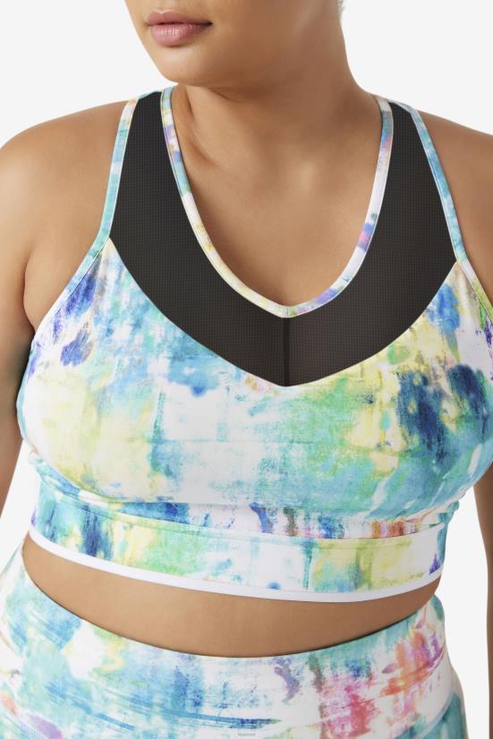 צבע עניבה/שחור/לבן FILA tie dye/שחור/לבן uplift racerback bra top fila 68LF1848