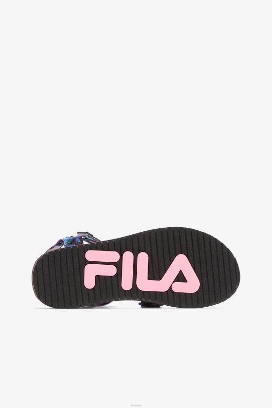 רב/שחור/לבן FILA חולצה לנשים ts tie dye multi/שחור/לבן פילה 68LF1361