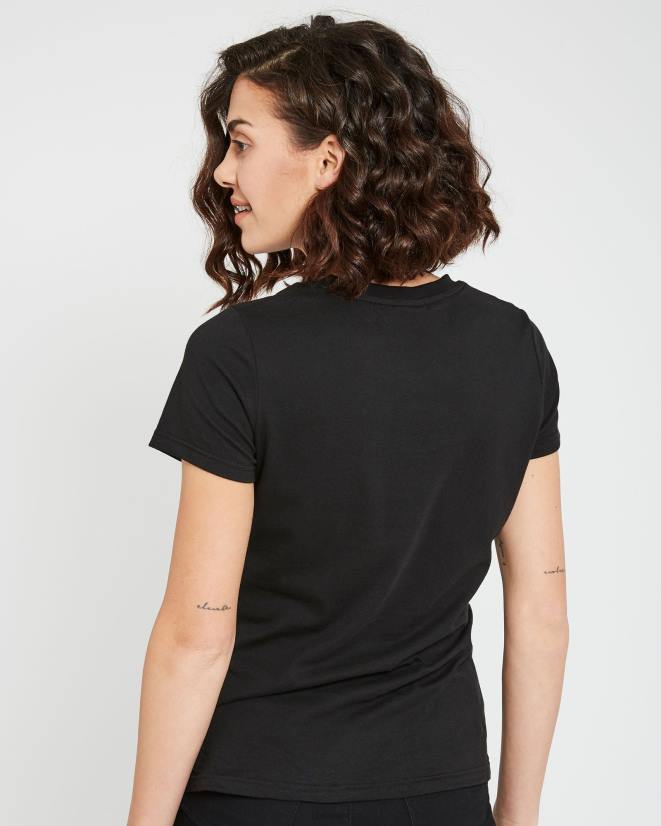 שָׁחוֹר FILA חולצה שחורה של תג volara לנשים 68LF2950