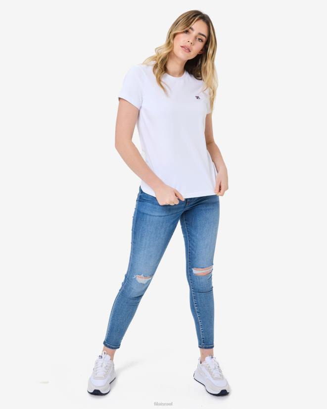 לבן FILA טי פילה לבן volara badge 2.0 68LF2938