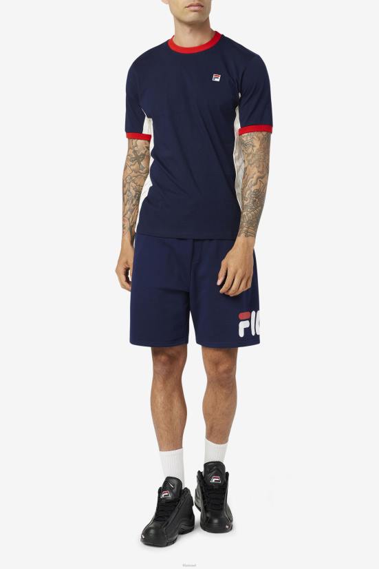 מעיל טווס/לבן/אדום FILA warner tee peacoat/fila לבן/אדום 68LF251