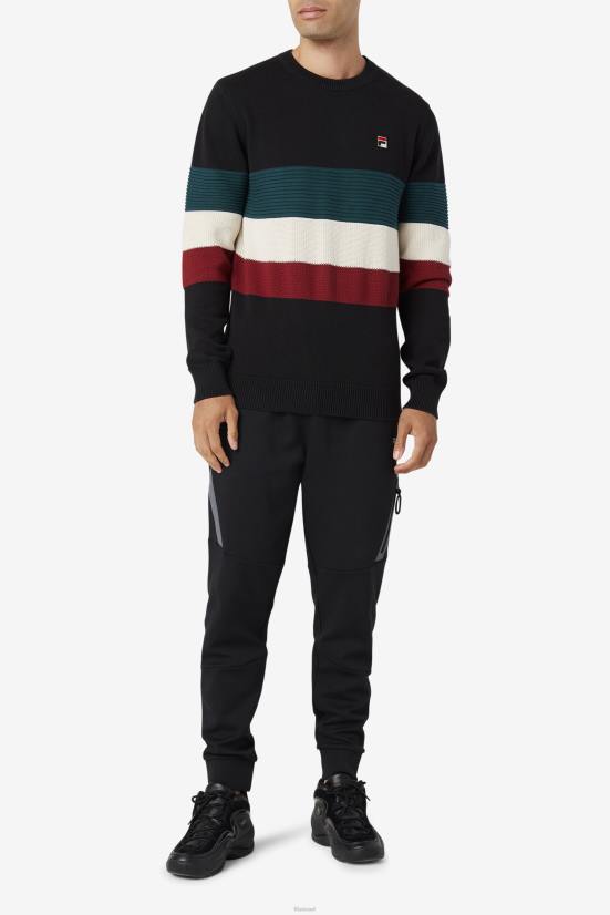 שחור/יוני באג/לבן FILA סוודר willkie fila שחור/יוני באג/לבן 68LF230