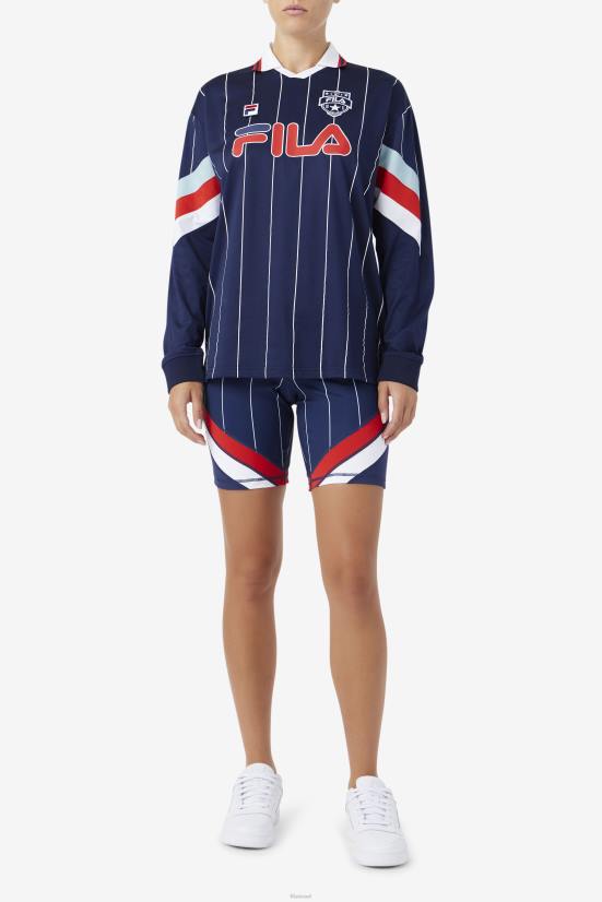 חיל הים/אדום/לבן FILA אופני yareli קצרים נייבי/אדום/לבן פילה 68LF1577