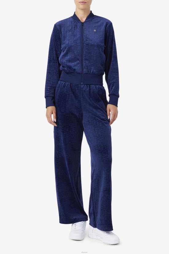 חיל הים FILA מעיל טרנינג קטיפה zenaida נייבי פילה 68LF1505