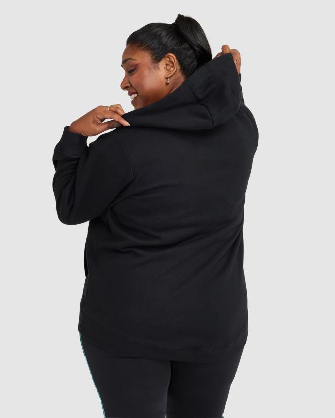 שָׁחוֹר FILA רבקה נשים שחורות zip thru fila 68LF2862