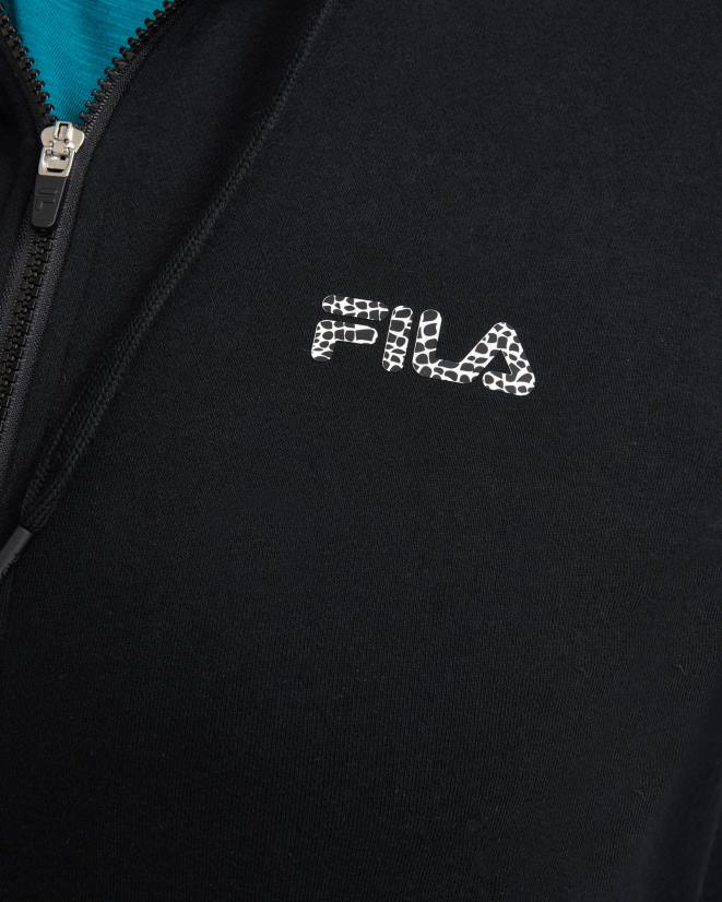 שָׁחוֹר FILA רבקה נשים שחורות zip thru fila 68LF2862