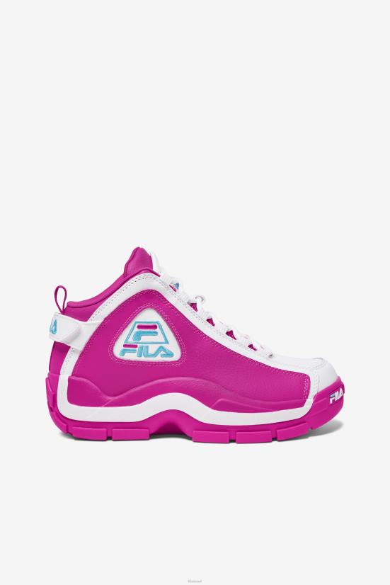 ורוד glo/white/bluefish FILA fila women's grant hill 2 pink glo/white/bluefish 68LF1189