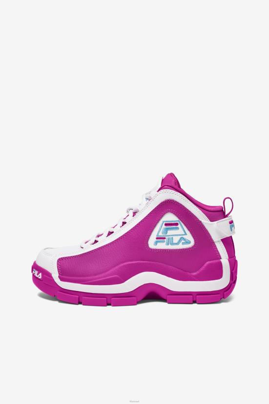 ורוד glo/white/bluefish FILA fila women's grant hill 2 pink glo/white/bluefish 68LF1189