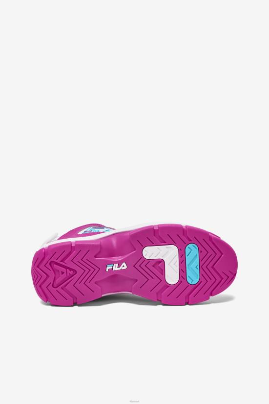 ורוד glo/white/bluefish FILA fila women's grant hill 2 pink glo/white/bluefish 68LF1189