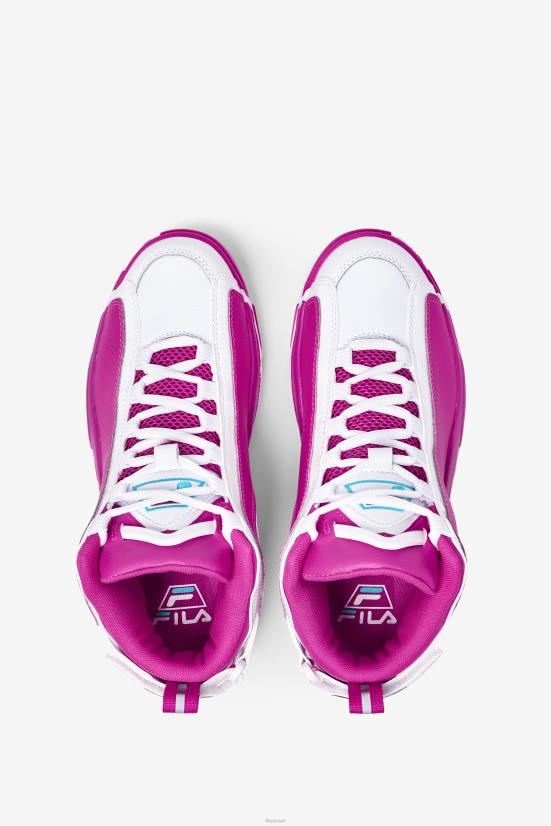 ורוד glo/white/bluefish FILA fila women's grant hill 2 pink glo/white/bluefish 68LF1189