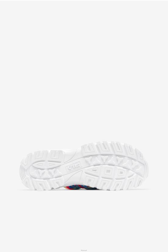 multi/לבן/ורוד glo FILA צבע עניבת גלו לנשים רב/לבן/ורוד חיצוני שקופיות פילה 68LF1356