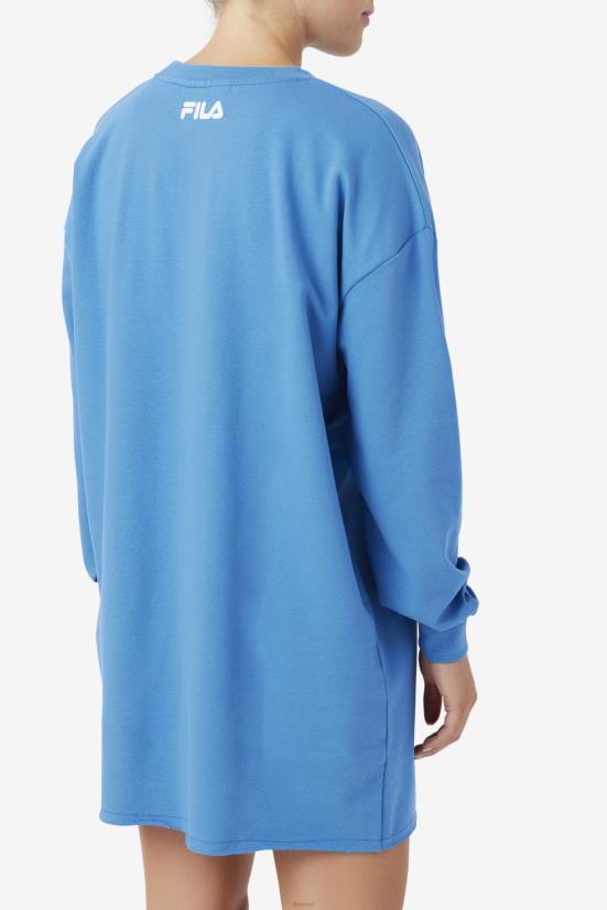 vallarta כחול/לבן FILA שמלת חולצת טריקו של mazik fila vallarta כחול/לבן 68LF1556