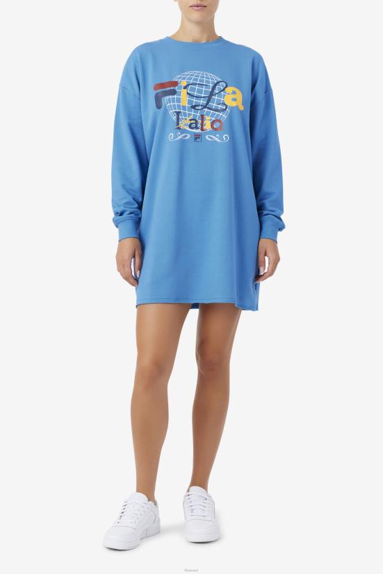 vallarta כחול/לבן FILA שמלת חולצת טריקו של mazik fila vallarta כחול/לבן 68LF1556