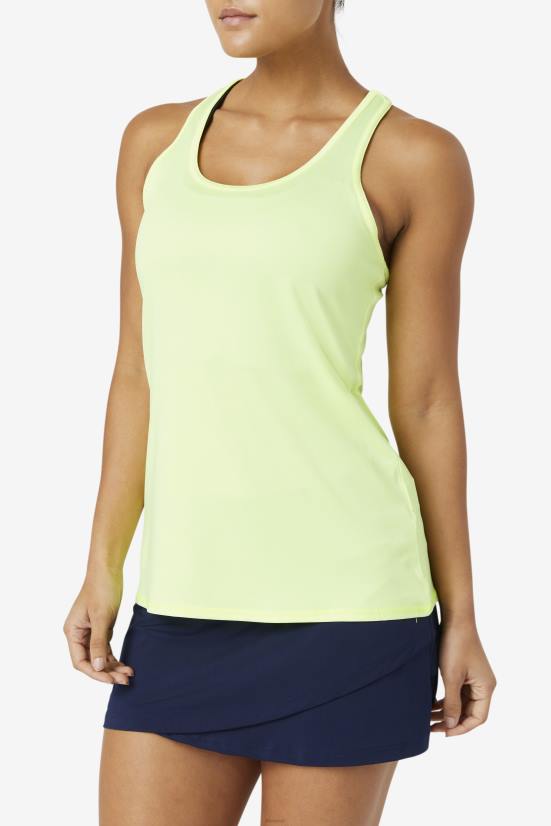 yellowheather FILA fila pickleball racerback tank yellowheather 68LF2023