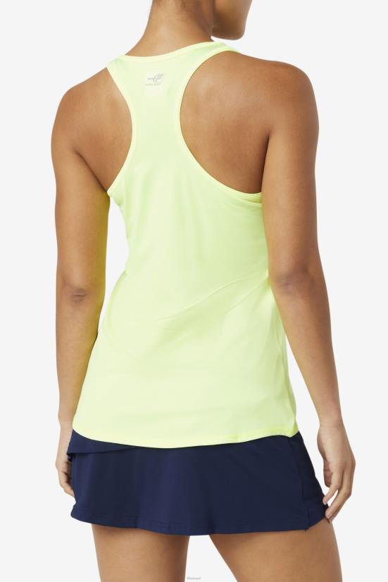 yellowheather FILA fila pickleball racerback tank yellowheather 68LF2023